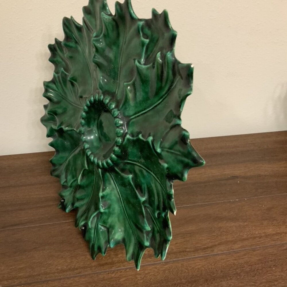 Jamar Mallory Ceramic Studio Vintage Holly Relish Dish Serving Platter - Picture 7 of 9